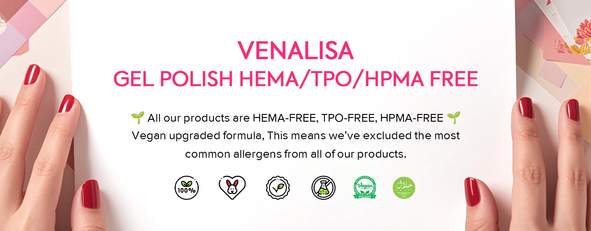 10ml VENALISA Nail Gel Polish HEMA TPO Free  Vegan Soak Off UV LED Gel Varnish Glossy Long Wear Diamond Top Semi Permanent Gel