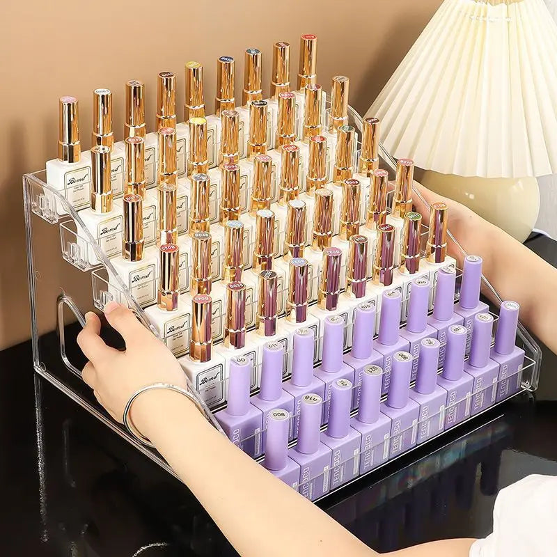 Tiered Nail Polish Display Rack – 3–7 Tier Options