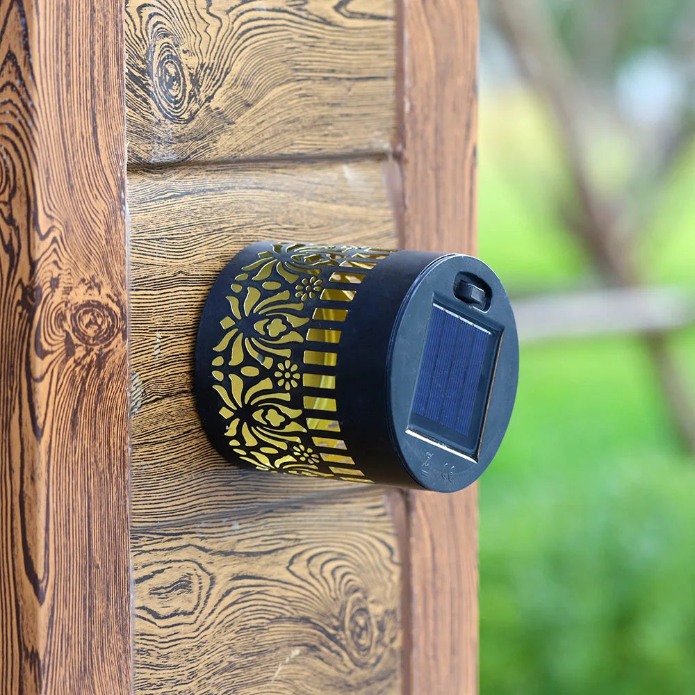 Solar Mandala Fence Wall Lights Garden Decoration  Party Courtyard Decoration Solar Garden Light Garden Patio Walkway Decor