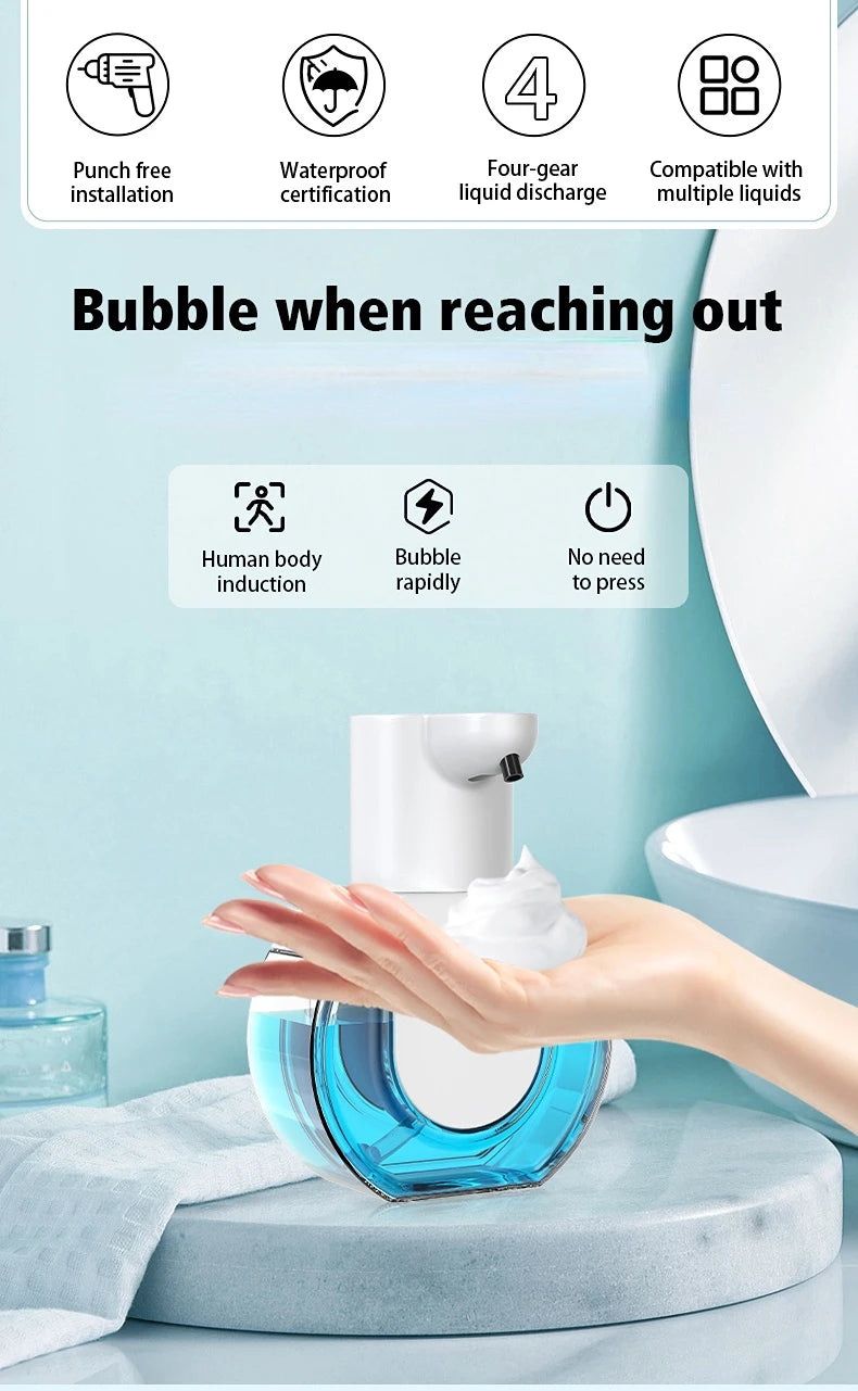 Touchless Rechargeable Soap Dispenser – 14.2 fl oz, Foam or Gel