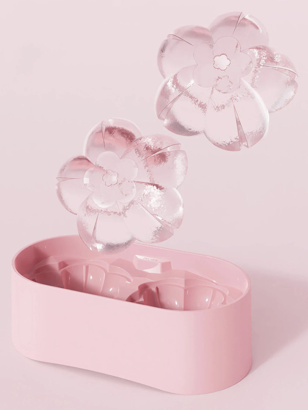 Cherry Blossom Ice Ball Mold – Slow-Melting Floral Ice Sphere Maker for Cocktails, Whiskey & Bar Drinks, Stackable