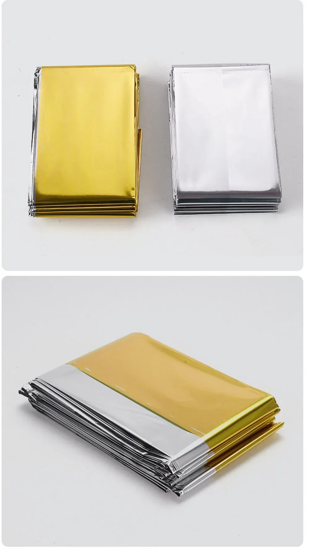 Reflective Emergency Blanket – Silver or Gold/Silver