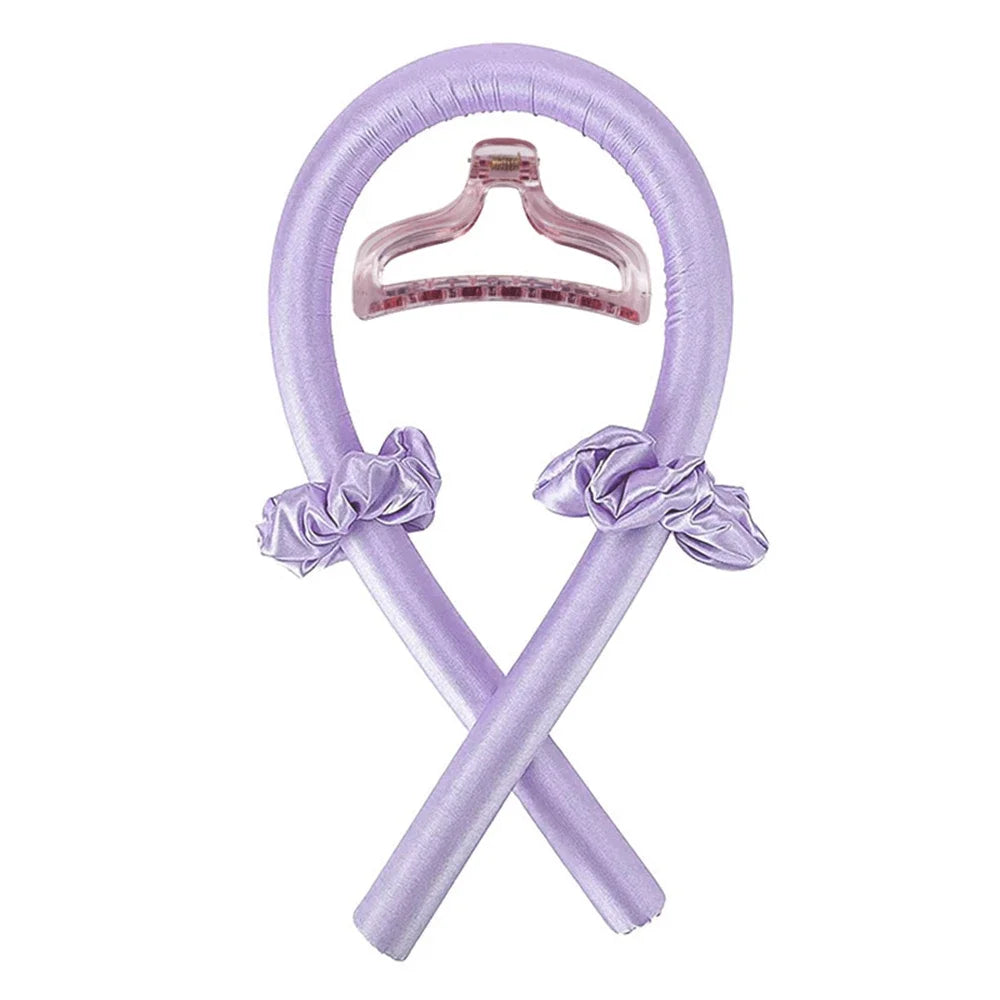 Heatless Curling Rod Headband – No-Heat Silk Ribbon Hair Roller for Overnight Curls, All Hair Types