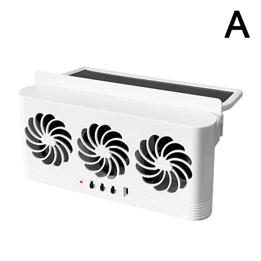 Solar-Assisted Car Window Ventilation Fan