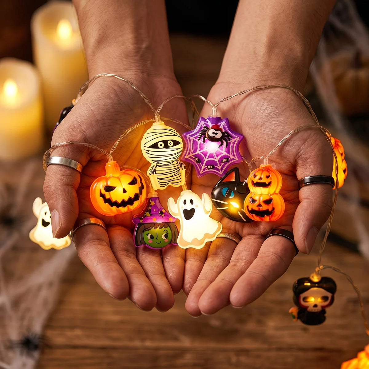 Halloween Character String Lights – 10, 20 or 30 LEDs