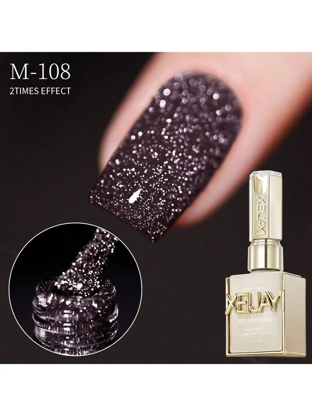 Broken Diamond Reflective Glitter Gel Nail Polish