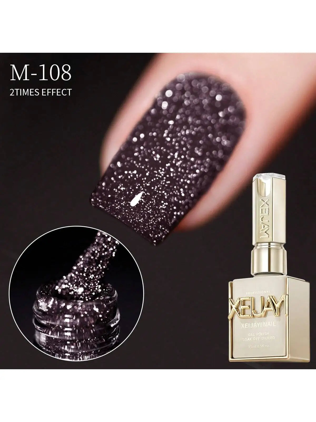 Broken Diamond Reflective Glitter Gel Nail Polish