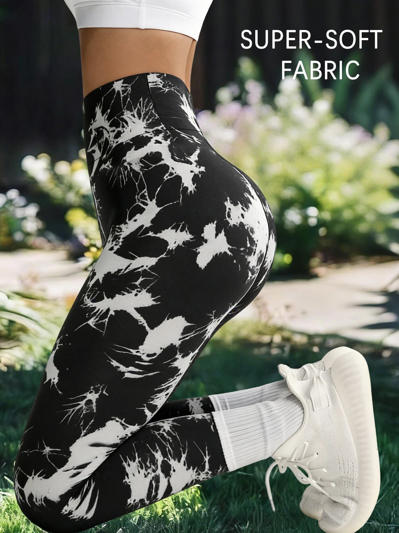 Super Soft High Waisted Tie Dye Leggings for Women Yoga Running Gym No See Through Workout Athletic Tights Gym Fitness