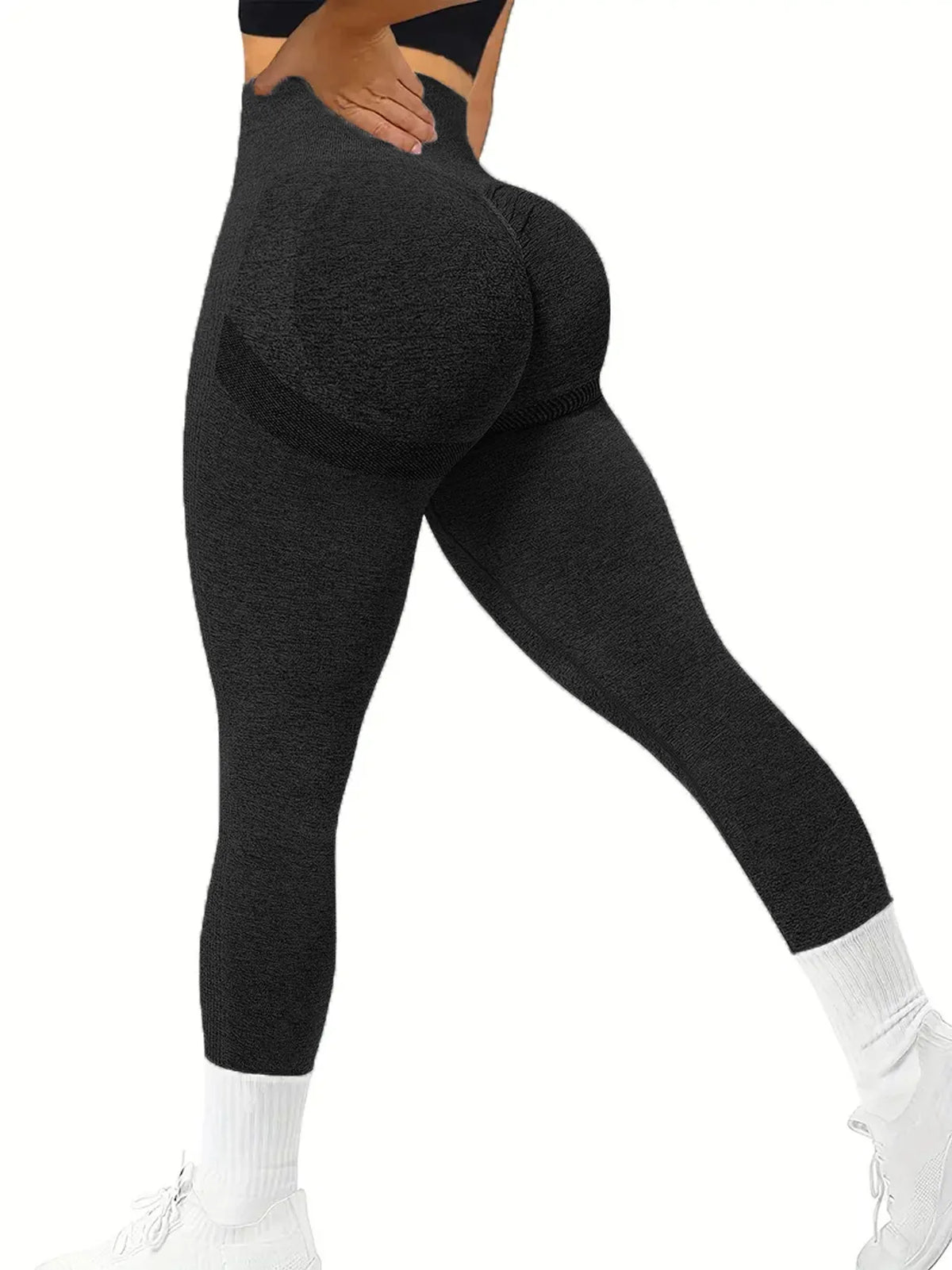 Women's High-Waisted Seamless Stretch Leggings