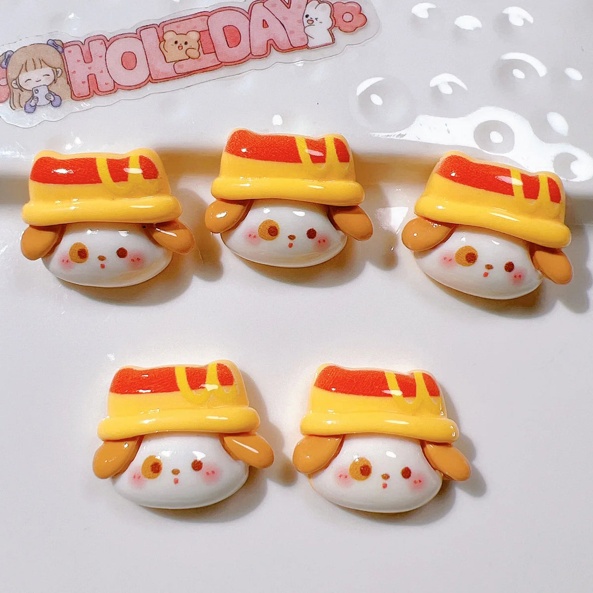 Cartoon Food Flatback Craft Embellishments – Random Mix