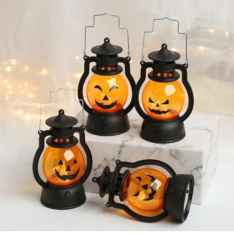 Mini LED Pumpkin Lantern – Halloween Decoration