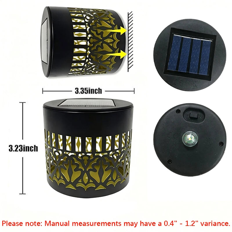 Solar Mandala Solros Projektor Vägglampa Utomhus Trädgårdsdekoration Landskapsbelysning för Uteplats Trädgård Gods Veranda Gård