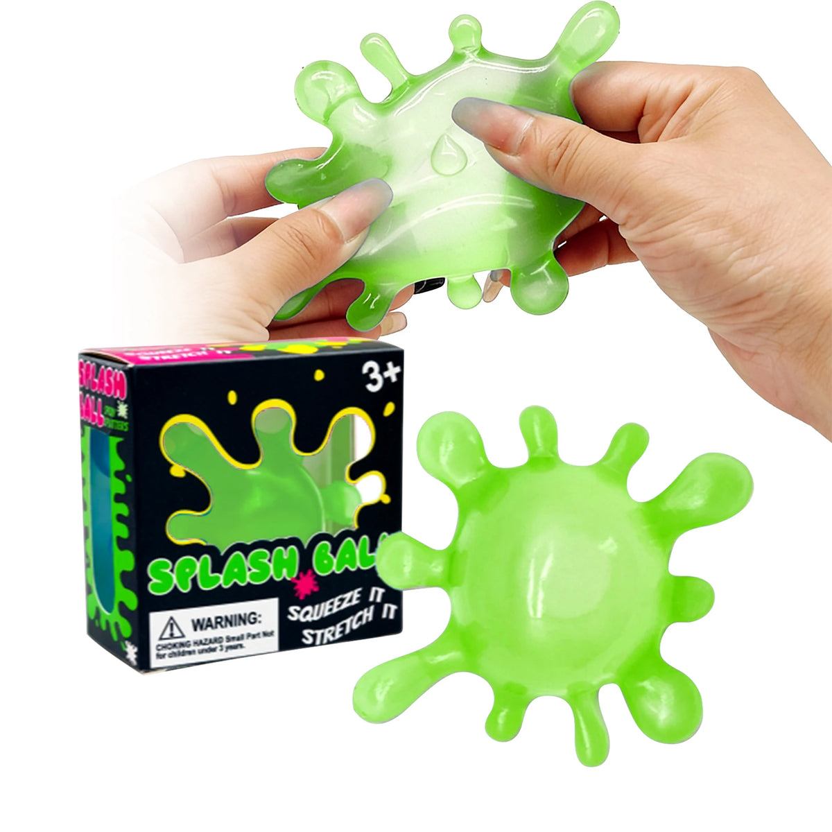 Splash-Shaped Slow Rebound Squeeze Ball – Stress Relief Decompression Fidget Toy, Blind Box Party Gift