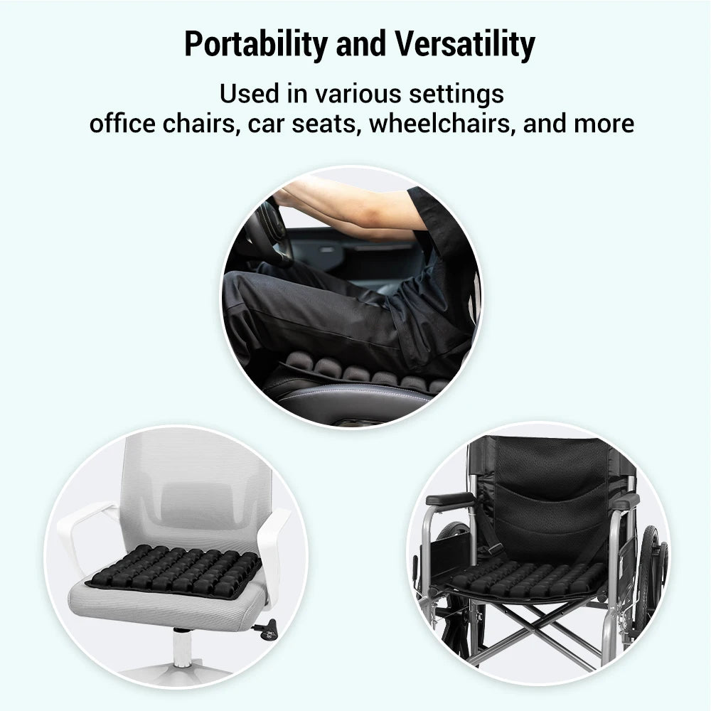 49-Cell Honeycomb Air Seat Cushion – Breathable Pressure Relief for Office, Home & Outdoor Use