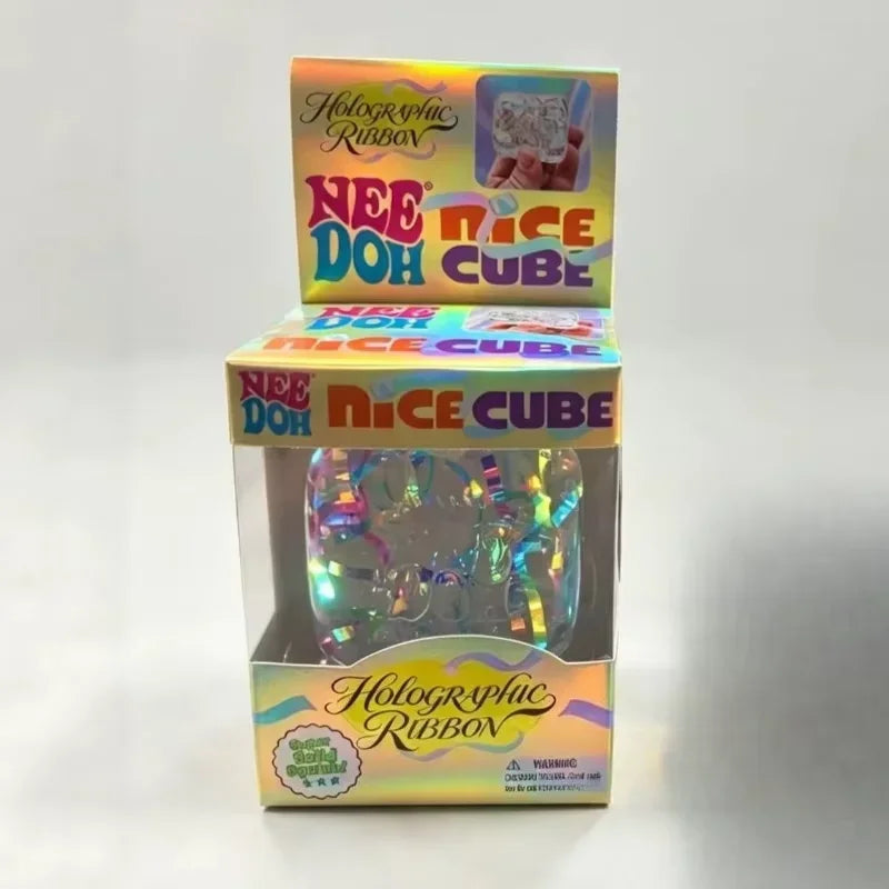 Squeeze Fidget Toys – Ribbon Cube & Jellyfish Options