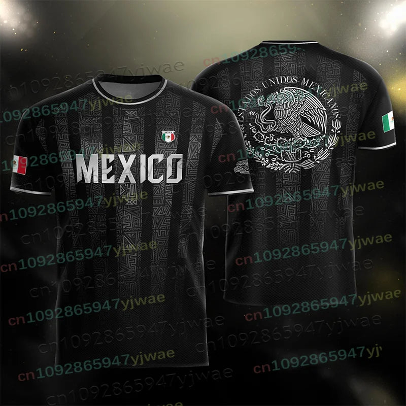 Mexico Special Youth Football Jersey Mens Women Casual Sport Breathable Top for Competition Training Tees Summer Men's Clothing