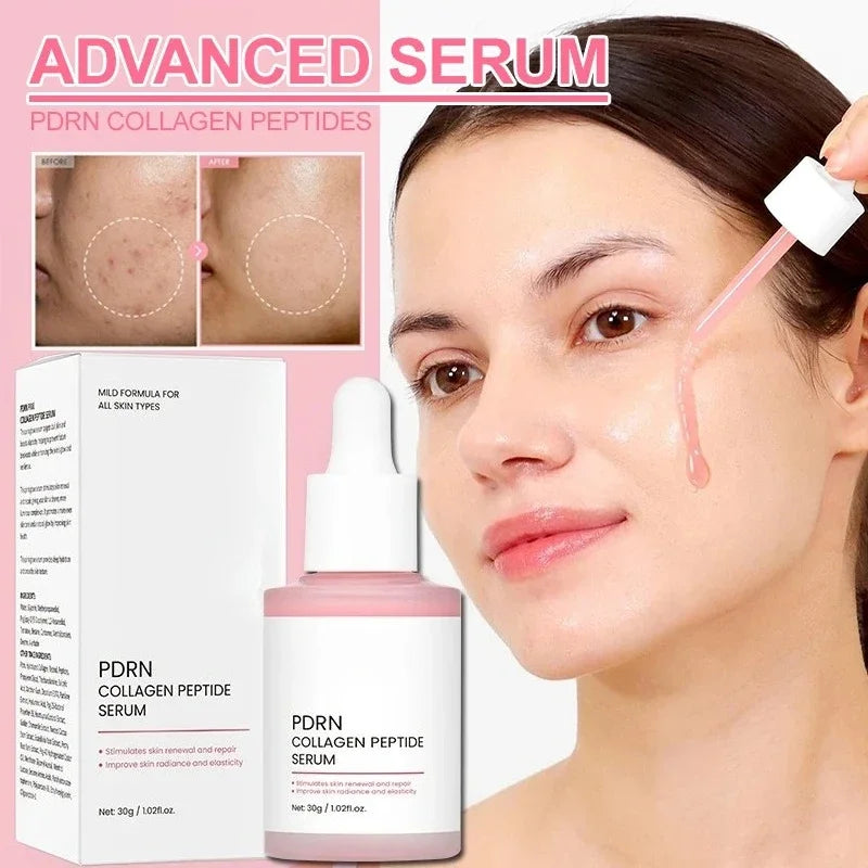 Salmon PDRN Collagen Peptide Facial Serum for Dull Skin - Boosts Elasticity Skin Renewal Repair Korean Beauty Product