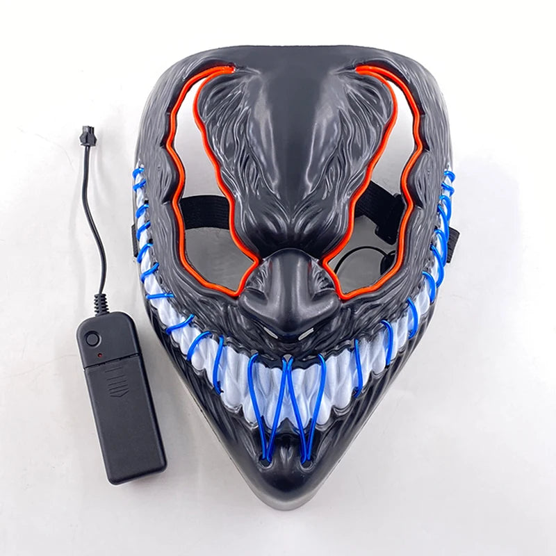 EL Light-Up Halloween Mask – 3 Lighting Modes