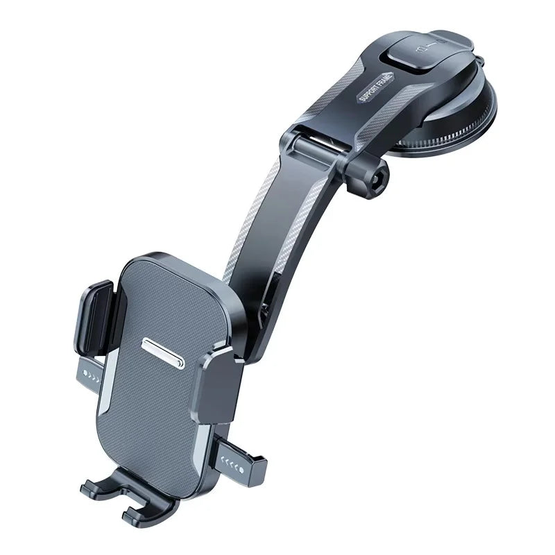 MIRACASE 360° Car Phone Holder – Dashboard Suction Cup Mount, Adjustable Angle, One-Hand Release, Universal for 4–7" Smartphones