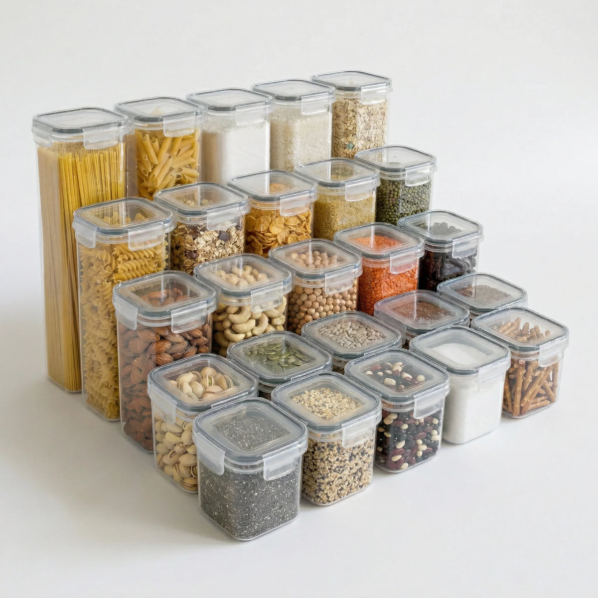 25-Piece Airtight Pantry Container Set