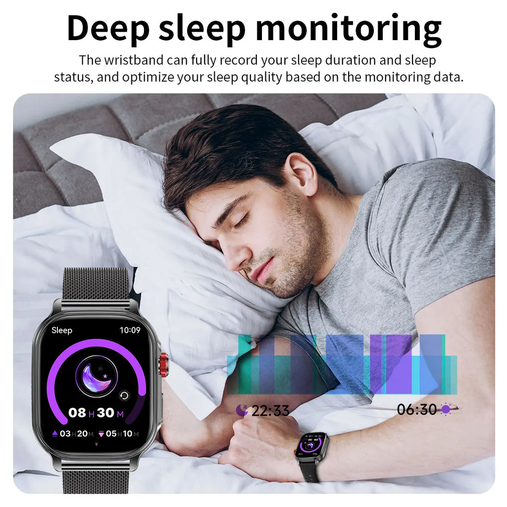 Bluetooth Calling Smartwatch with LED Flashlight