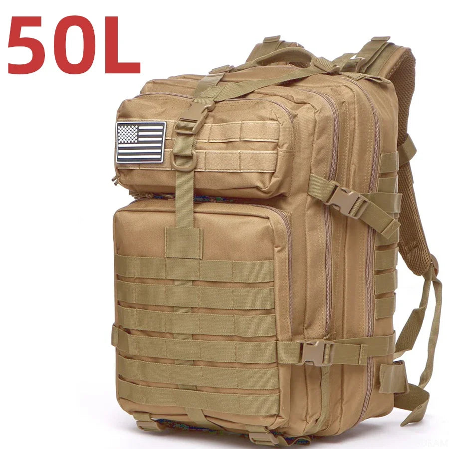 Tactical Backpack with MOLLE Webbing – 25L or 50L