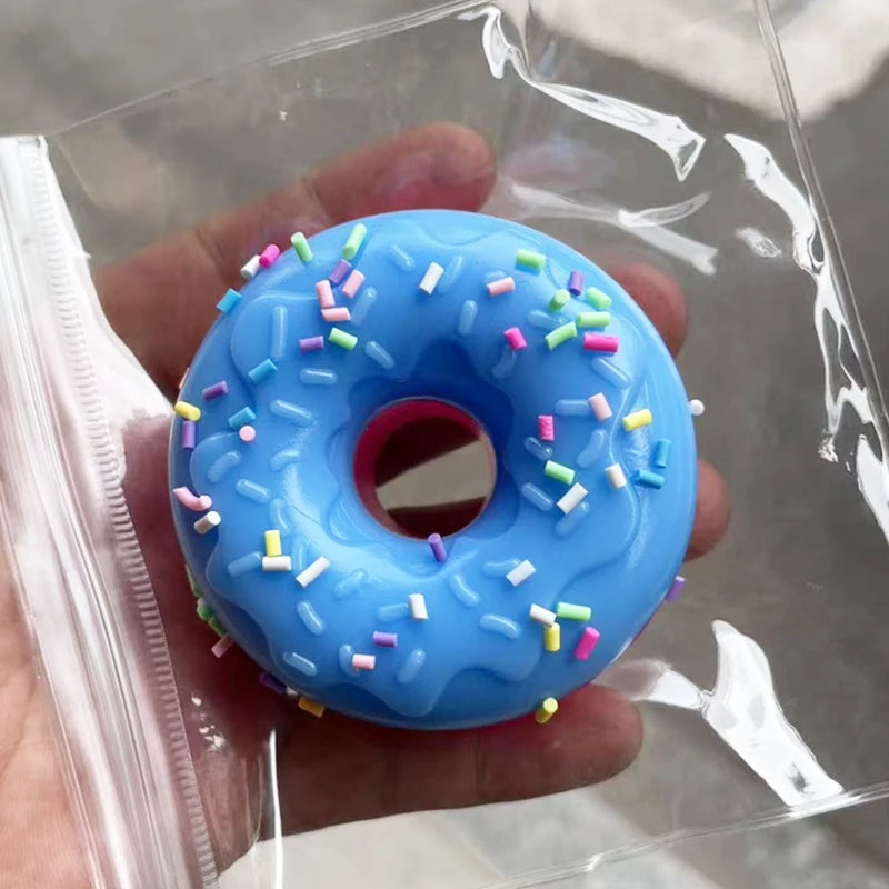 New Doh Egg Donut Sensory Fidget Toy Stress Relief ADHD Anxiety Calming Desk Ornament Focus Squeeze Stressbuster for Kids Adults