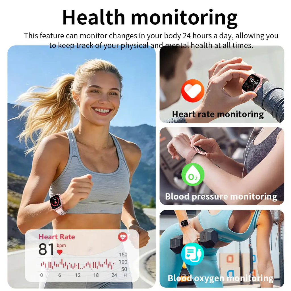 Bluetooth Calling Smartwatch with LED Flashlight