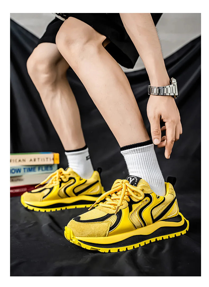 Men's Summer Mesh Breathable Casual Sports Shoes 2026 Versatile Lightweight Running Shoes Soft Sole Student Daddy Comfortable Fo