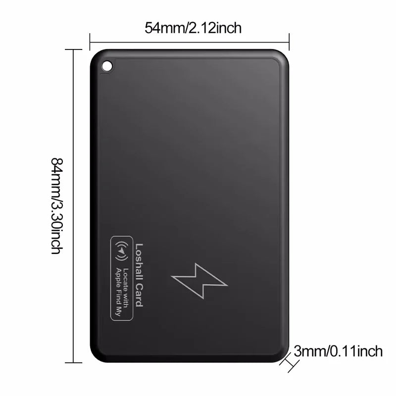 CD Wallet Charging Tracking Location Tracker Wireless  Card Waterproof GPS Locator Work with IOS Find My App Bluetooth Tracker