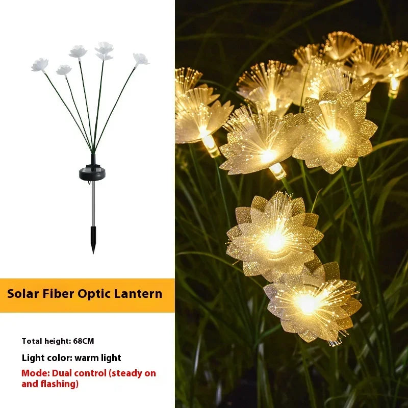 Solar Butterfly Fiber Optic Flower LED Lights – Outdoor Lawn Lamp for Garden, Wedding, Yard & Patio Décor