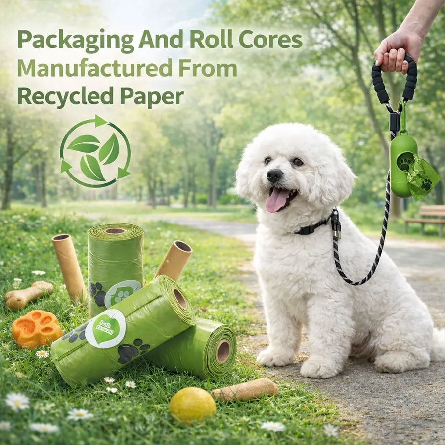 300Pcs Bulk Disposable Dog Poop Bags, Leak-Proof Tear-Resistant Pet Waste Bags, Cost-Effective Pet Supplies for Dog Lovers
