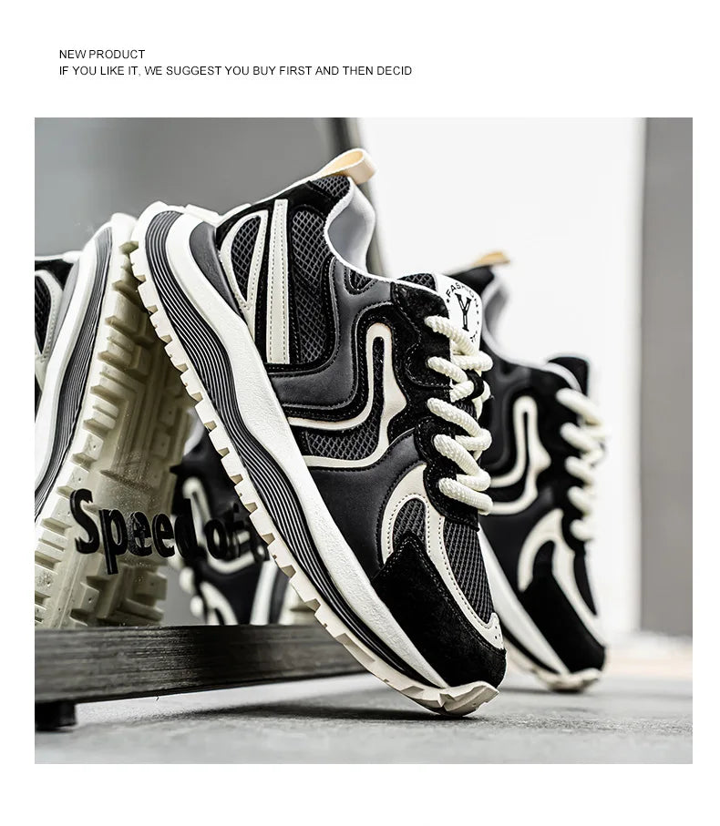 Men's Summer Mesh Breathable Casual Sports Shoes 2026 Versatile Lightweight Running Shoes Soft Sole Student Daddy Comfortable Fo