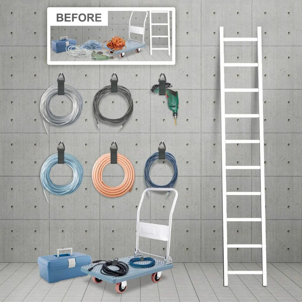 Hanging Hook-and-Loop Storage Straps for Cords & Hoses