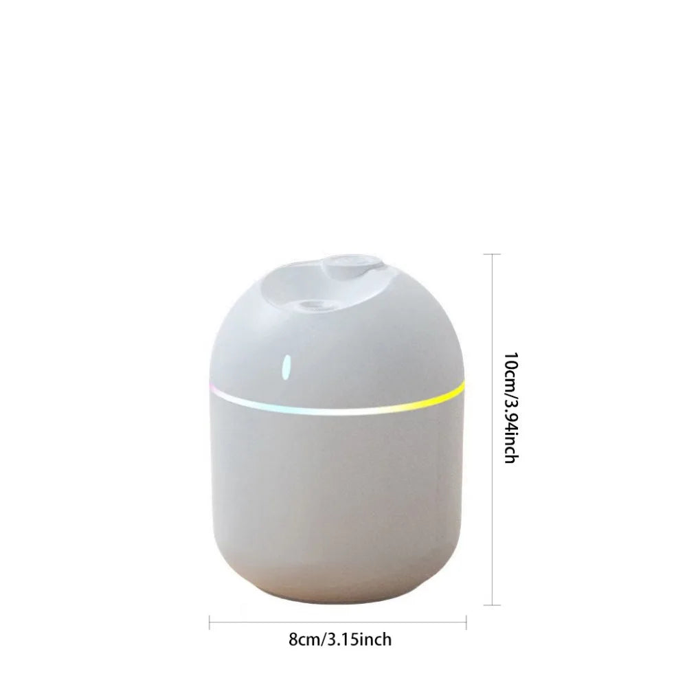 Mini USB Cool-Mist Humidifier with LED Light – 270 mL