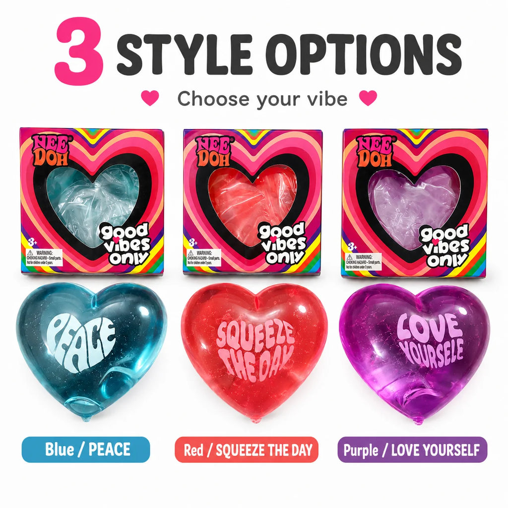 Heart-Shaped Squishy Fidget Toy