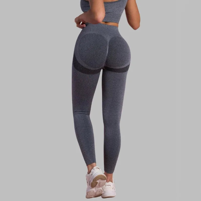 Women's High-Waisted Seamless Stretch Leggings