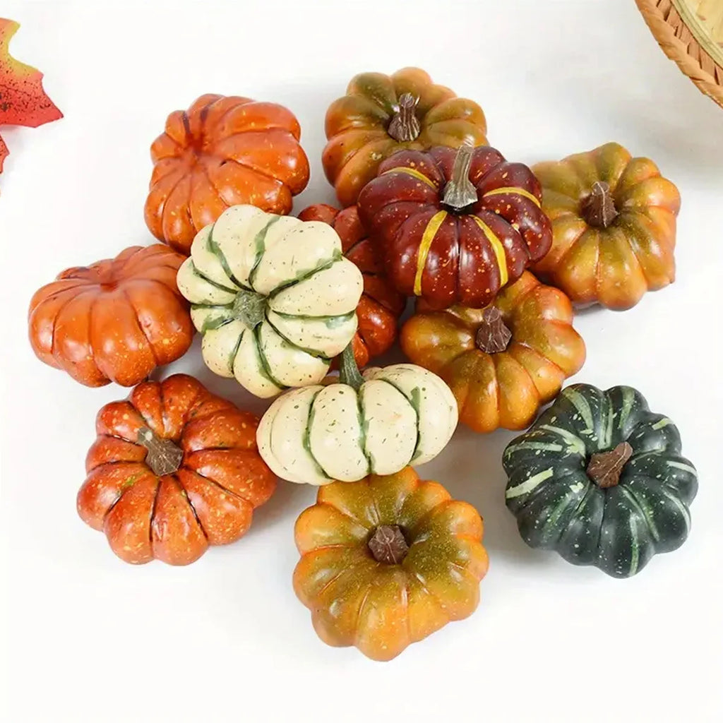 Autumn Faux Pumpkins Decorations, for Thanksgiving, Harvest, Home, DIY Crafts, Halloween Party Ornament