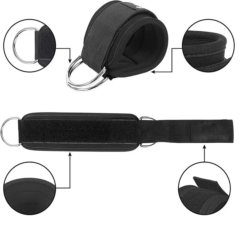 Ankle Resistance Bands Set – Adjustable Elastic Straps for Hip & Glute Training, Home & Gym
