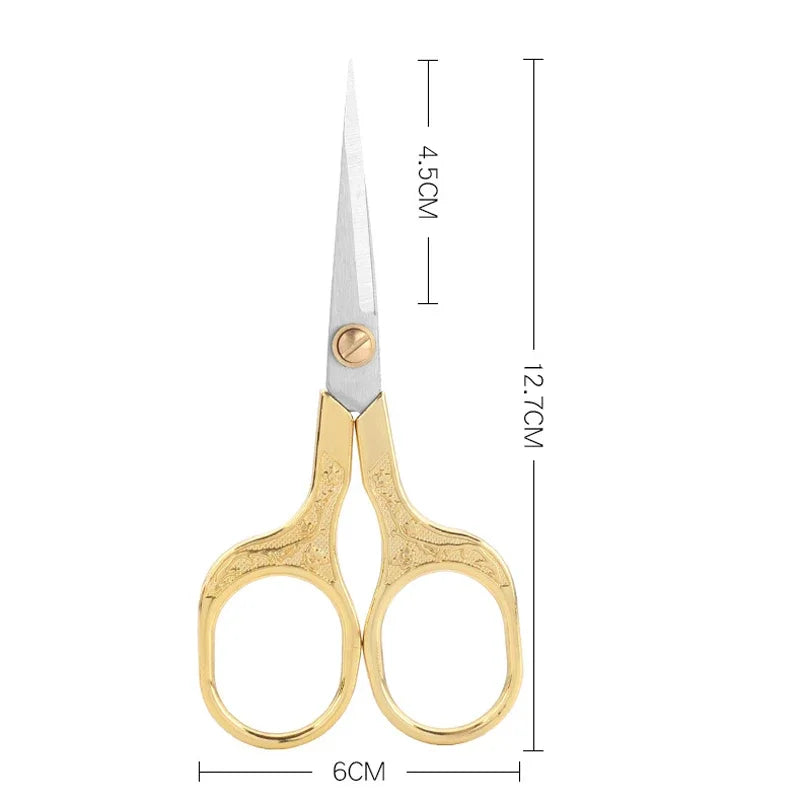 Vintage-Style Stainless Steel Sewing & Thread Scissors