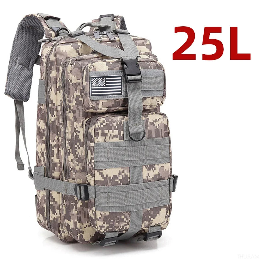 Tactical Backpack with MOLLE Webbing – 25L or 50L