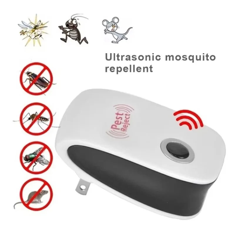 Powerful Ultrasonic Pest Repeller Safe Electronic Insect Control Effective Against Mosquitoes, Rats, Cockroaches & Family Pests