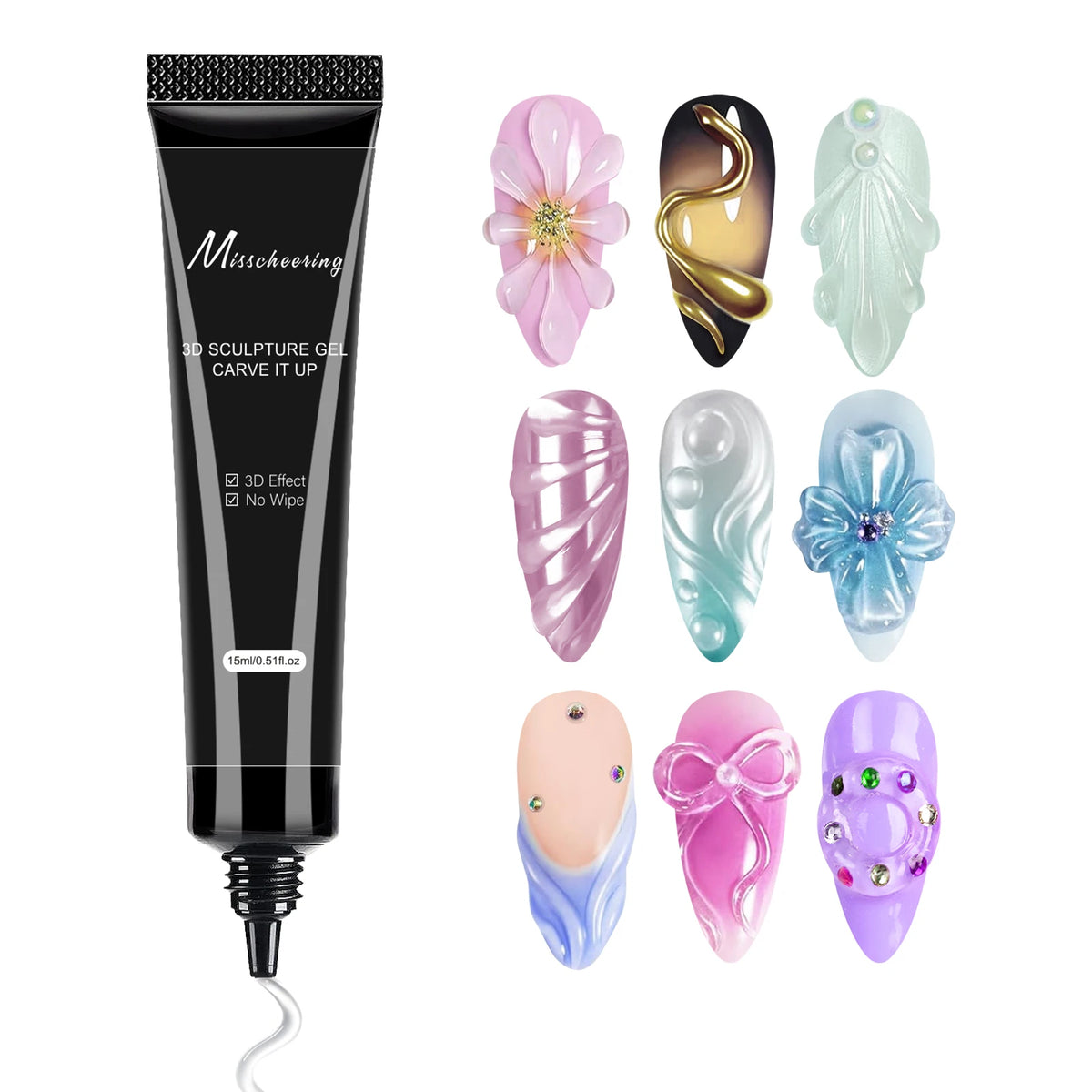 Misscheering 3D Nail Art Modeling Gel