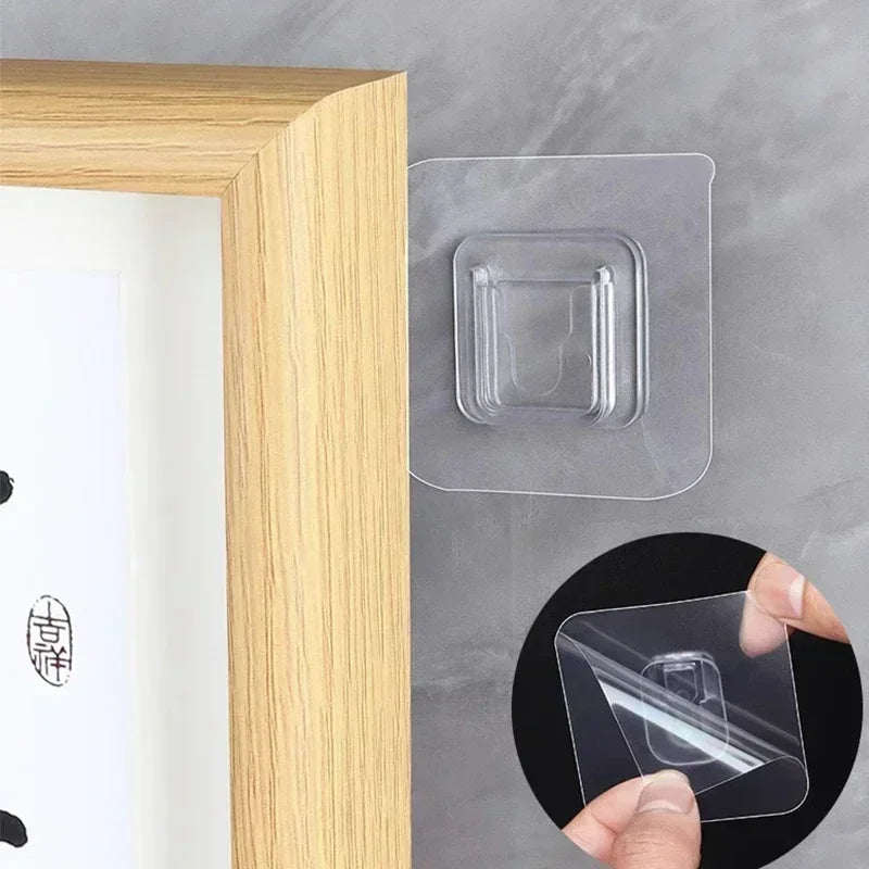 Clear Interlocking Adhesive Mounting Clips – 2–40 Pieces