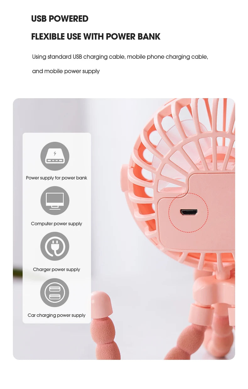 Portable USB Folding Mini Fan