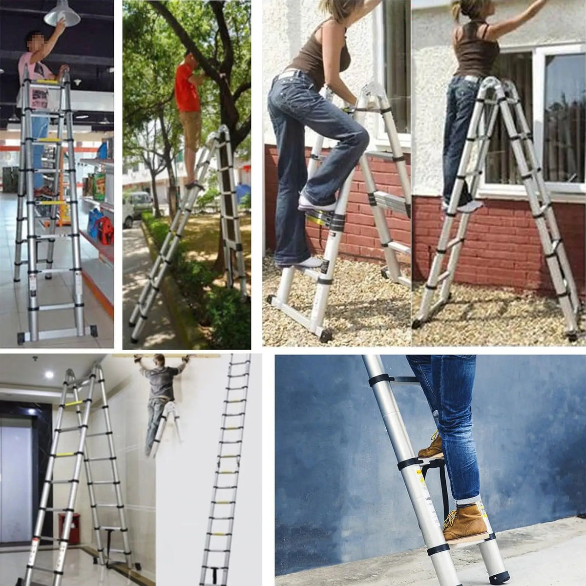 DayPlus Multi-Purpose Folding Telescopic Ladder