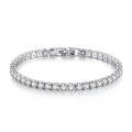 LiHong Silver-Tone Tennis Bracelet