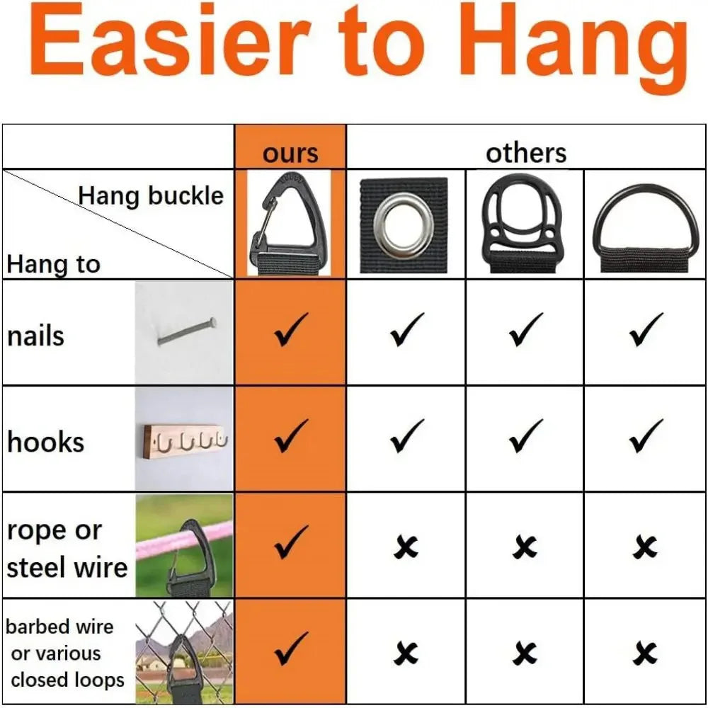 Hanging Hook-and-Loop Storage Straps for Cords & Hoses