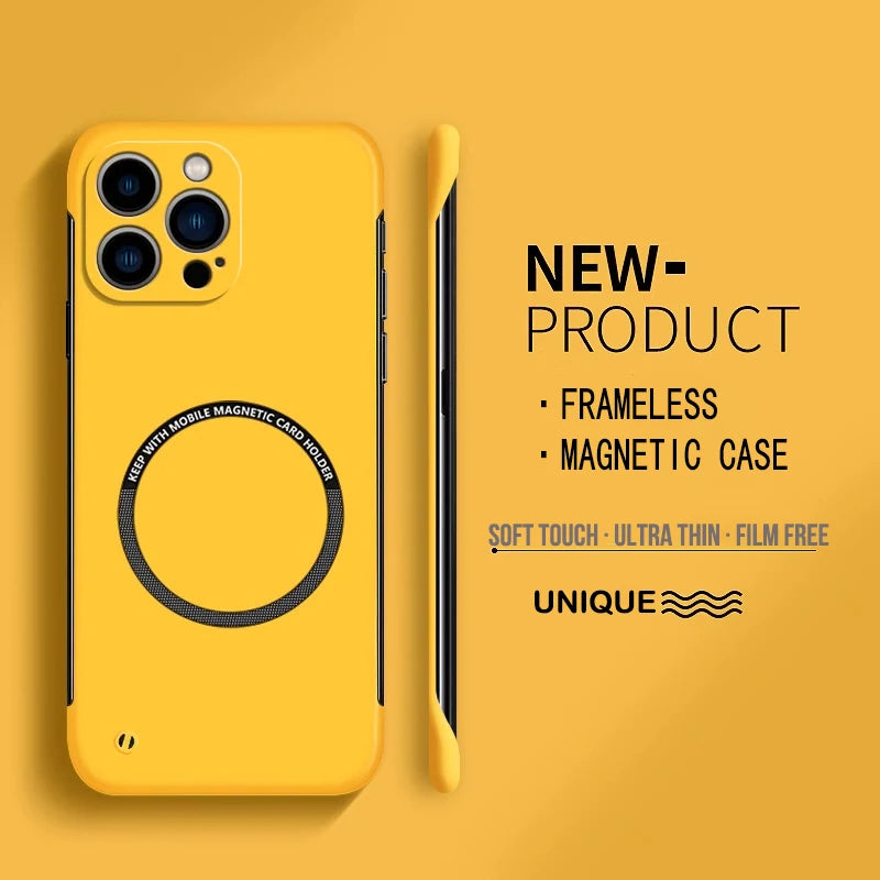 Slim Hard iPhone Case with Surface-Mounted Metal Ring