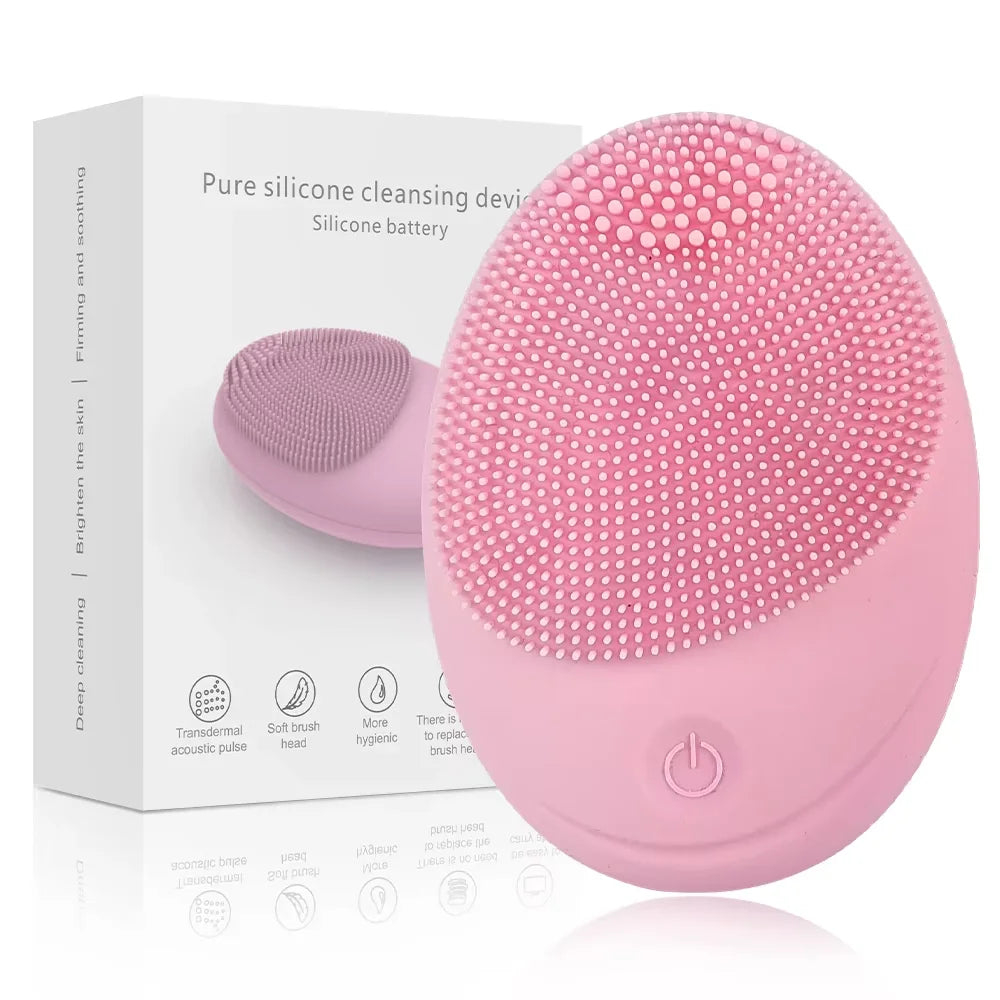 Electric Silicone Facial Cleansing Brush